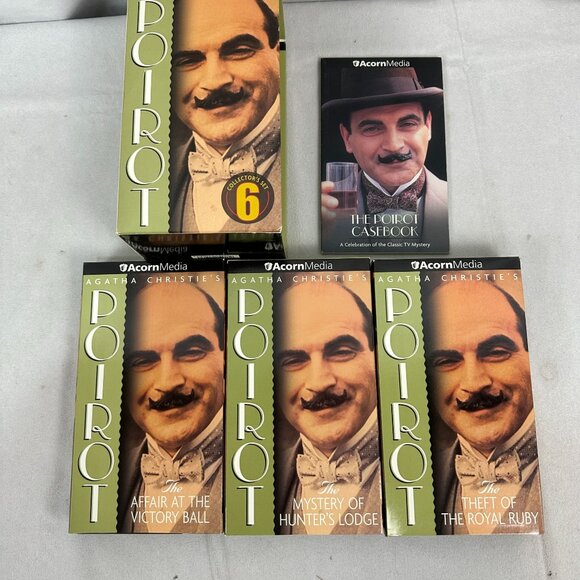 Poirot Collection 6 Andrew Grieve Director 3 VHS Set - Picture 5 of 9
